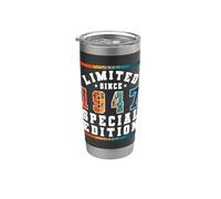 Edición especial limitada Birthday Born in 1947 Vaso térmico de acero inoxidable de doble pared