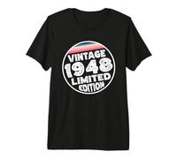 Edición Especial Limitada Birthday Born in 1948 Camiseta Premium