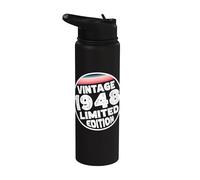 Edición especial limitada Birthday Born in 1948 Stainless Steel Insulated Water Bottle