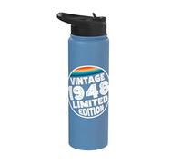 Edición especial limitada Birthday Born in 1948 Stainless Steel Insulated Water Bottle