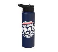 Edición especial limitada Birthday Born in 1948 Stainless Steel Insulated Water Bottle