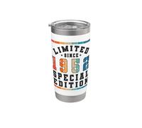 Edición especial limitada Birthday Born in 1952 Vaso térmico de acero inoxidable de doble pared