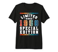Edición Especial Limitada Birthday Born in 1958 Camiseta Premium