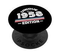 Edición Especial Limitada Birthday Born in 1958 PopSockets PopGrip Adhesivo