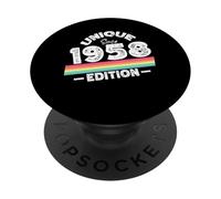Edición Especial Limitada Birthday Born in 1958 PopSockets PopGrip Adhesivo