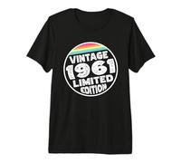 Edición Especial Limitada Birthday Born in 1961 Camiseta Premium
