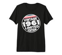 Edición Especial Limitada Birthday Born in 1961 Camiseta Premium