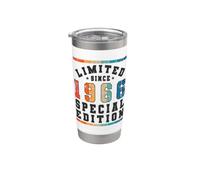 Edición especial limitada Birthday Born in 1966 Vaso térmico de acero inoxidable de doble pared