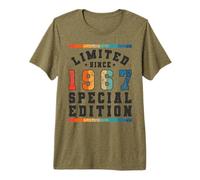 Edición Especial Limitada Birthday Born in 1967 Camiseta Premium