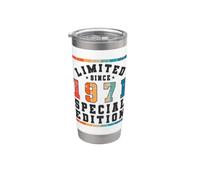 Edición especial limitada Birthday Born in 1971 Vaso térmico de acero inoxidable de doble pared
