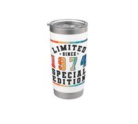 Edición especial limitada Birthday Born in 1974 Vaso térmico de acero inoxidable de doble pared