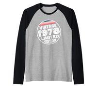 Edición Especial Limitada Birthday Born in 1978 Camiseta Manga Raglan