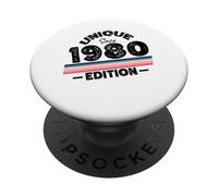 Edición Especial Limitada Birthday Born in 1980 PopSockets PopGrip Adhesivo