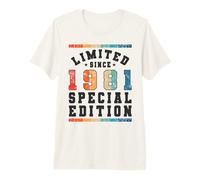 Edición Especial Limitada Birthday Born in 1981 Camiseta Premium