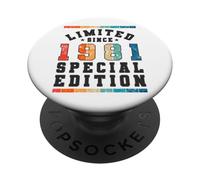 Edición Especial Limitada Birthday Born in 1981 PopSockets PopGrip Adhesivo
