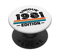 Edición Especial Limitada Birthday Born in 1981 PopSockets PopGrip Adhesivo