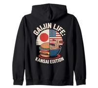 Edición Kansai de Gaijin Life, Genial fusión Entre Japón y Estados Unidos Sudadera con Capucha
