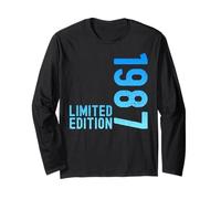 Edición Limitada 1987 Divertido 38 cumpleaños 38 años Manga Larga