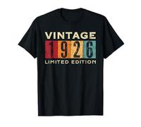 Edición Limitada de cumpleaños Retro de 100 años Vintage de 1926 Camiseta