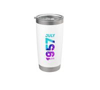 Edición Limitada Julio 1957 Año 1957 Retro 1957 Vintage 1957 Vaso térmico de acero inoxidable de doble pared