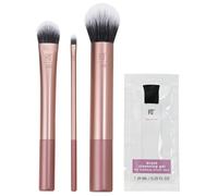 Edición Limitada SPRING: LOVE IRL Brusch kit- Set de brochas rostro con limpiador REAL TECHNIQUES