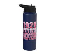 Edición limitada, vintage, retro, año de nacimiento 1929. Stainless Steel Insulated Water Bottle