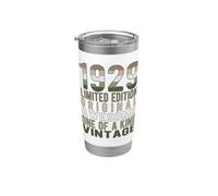 Edición limitada, vintage, retro, año de nacimiento 1929. Vaso térmico de acero inoxidable de doble pared
