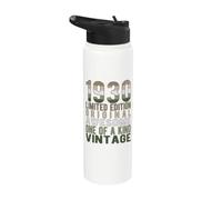 Edición limitada, vintage, retro, año de nacimiento 1930. Stainless Steel Insulated Water Bottle