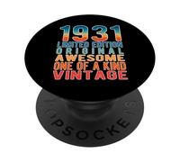 Edición Limitada, Vintage, Retro, año de Nacimiento 1931. PopSockets PopGrip Adhesivo