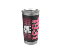 Edición limitada, vintage, retro, año de nacimiento 1931. Vaso térmico de acero inoxidable de doble pared