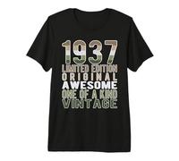 Edición Limitada, Vintage, Retro, año de Nacimiento 1937. Camiseta Premium