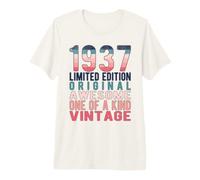 Edición Limitada, Vintage, Retro, año de Nacimiento 1937. Camiseta Premium
