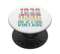 Edición Limitada, Vintage, Retro, año de Nacimiento 1938. PopSockets PopGrip Adhesivo