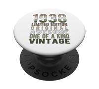 Edición Limitada, Vintage, Retro, año de Nacimiento 1938. PopSockets PopGrip Adhesivo