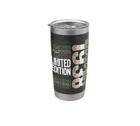 Edición limitada, vintage, retro, año de nacimiento 1938. Vaso térmico de acero inoxidable de doble pared