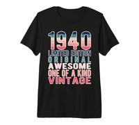 Edición Limitada, Vintage, Retro, año de Nacimiento 1940. Camiseta Premium