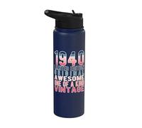 Edición limitada, vintage, retro, año de nacimiento 1940. Stainless Steel Insulated Water Bottle