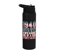 Edición limitada, vintage, retro, año de nacimiento 1940. Stainless Steel Insulated Water Bottle