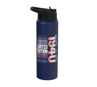 Edición limitada, vintage, retro, año de nacimiento 1940. Stainless Steel Insulated Water Bottle