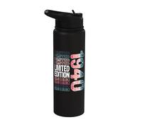 Edición limitada, vintage, retro, año de nacimiento 1940. Stainless Steel Insulated Water Bottle