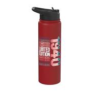 Edición limitada, vintage, retro, año de nacimiento 1940. Stainless Steel Insulated Water Bottle