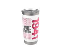 Edición limitada, vintage, retro, año de nacimiento 1941. Vaso térmico de acero inoxidable de doble pared