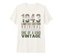 Edición Limitada, Vintage, Retro, año de Nacimiento 1943. Camiseta Premium