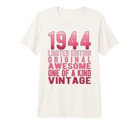 Edición Limitada, Vintage, Retro, año de Nacimiento 1944. Camiseta Premium