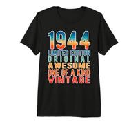 Edición Limitada, Vintage, Retro, año de Nacimiento 1944. Camiseta Premium