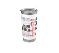 Edición limitada, vintage, retro, año de nacimiento 1944. Vaso térmico de acero inoxidable de doble pared
