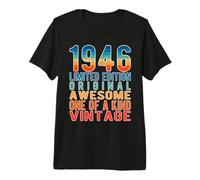 Edición Limitada, Vintage, Retro, año de Nacimiento 1946. Camiseta Premium