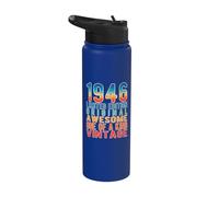 Edición limitada, vintage, retro, año de nacimiento 1946. Stainless Steel Insulated Water Bottle