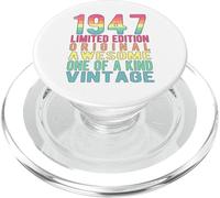 Edición Limitada, Vintage, Retro, año de Nacimiento 1947. PopSockets PopGrip para MagSafe
