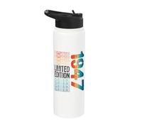 Edición limitada, vintage, retro, año de nacimiento 1947. Stainless Steel Insulated Water Bottle